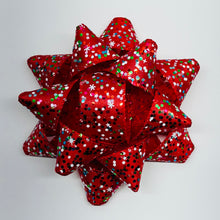 Load image into Gallery viewer, Big Lizzy Bow - Red Christmas Cheer