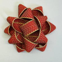 Load image into Gallery viewer, Holly Bow - Red Chevron