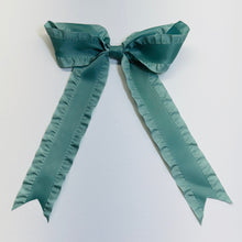 Load image into Gallery viewer, Zoey Bow - Sea Foam Ruffle