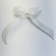 Load image into Gallery viewer, Zoey Bow - White Sparkle