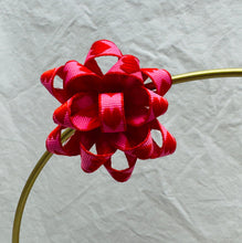 Load image into Gallery viewer, Ellie Bow - Pink and Red Heart
