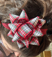 Load image into Gallery viewer, Holly Bow - White Plaid
