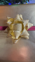 Load image into Gallery viewer, Holly Bow - Gold Tinsel
