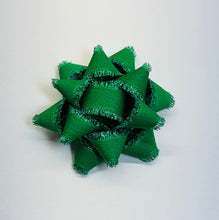 Load image into Gallery viewer, Holly Bow - Green Tinsel
