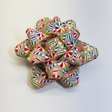 Load image into Gallery viewer, Big Lizzy Bow - Colorful Christmas Candy
