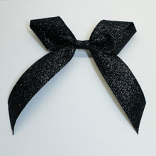 Load image into Gallery viewer, Zoey Bow - Black Sparkle
