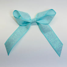 Load image into Gallery viewer, Zoey Bow - Teal Sparkle
